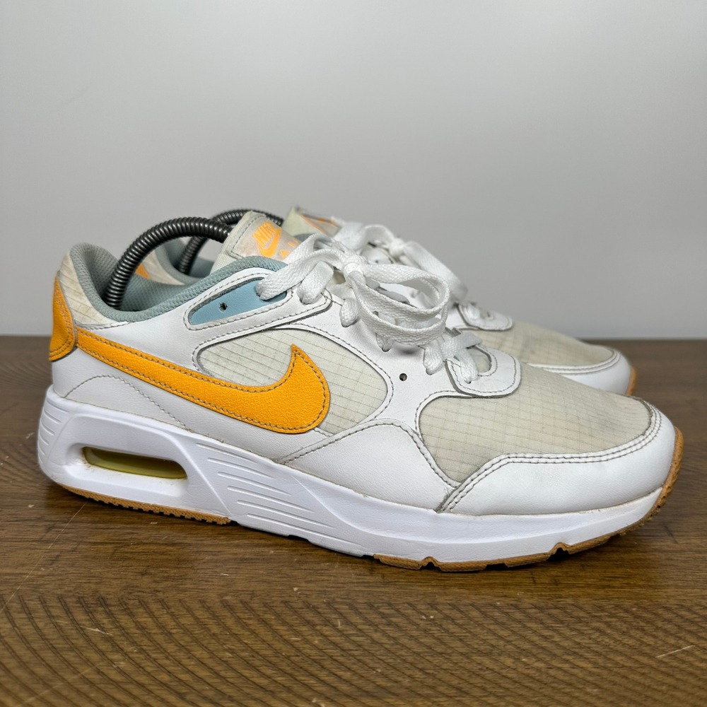 Nike Air Max SC Shoes Mens 9 White Laser Orange Running Sneakers Air FJ3997-100